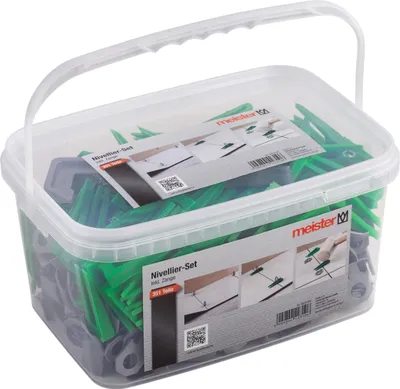 Produktbild von Meister Nivelliersystem für Fliesen 351-teilig Fliesendicke 7-15 mm Mit Zugzange Clips