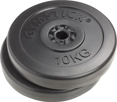 Produktbild von Gymstick Vinyl-Hantelscheiben 2 x 10 kg 30 mm