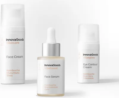 Produktbild von Pack Feuchtigkeitspflege Gesicht Kombucha InnovaGoods
