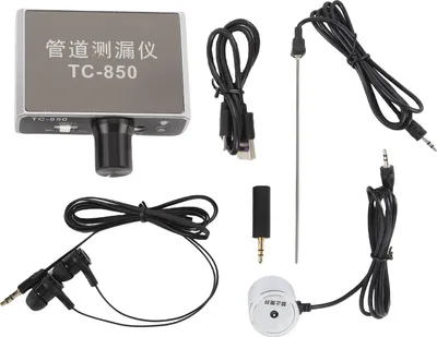 Immagine prodotto di Rilevatore di perdite di tubature con audiofono ad amplificazione 20000x Kit per il rilevamento di perdite di tubature d'acqua per impianti sanitari