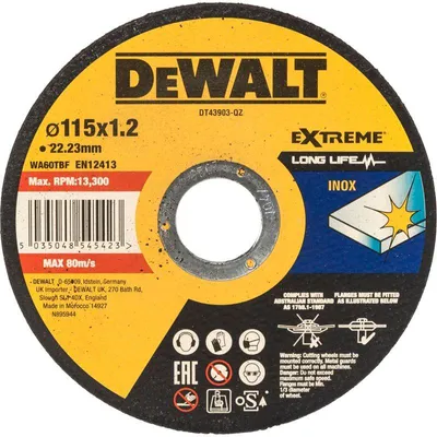 Produktbild von DeWalt DT43903-QZ EXTREME Trennscheibe 115mm