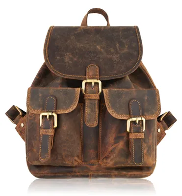 Produktbild von Damen Vintage Leder Urban Rucksack Paolo Peruzzi T-16-BR