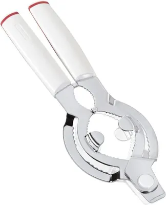 Immagine prodotto di Apriscatole per barattoli o bottiglie - impugnatura ergonomica - apribarattoli bianco