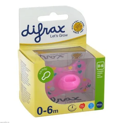Produktbild von Difrax Schnuller combi 0-6 Monate 1 St