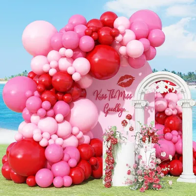 Produktbild von Omgoods – Set für Girlanden- und Bogen-Dekorationen mit 149 Ballons für festliche Anlässe