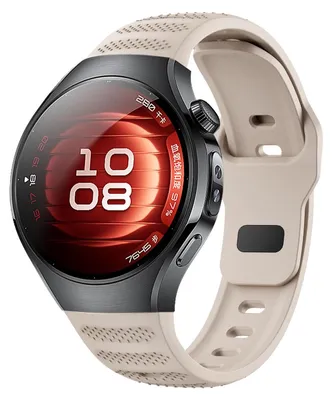 Immagine prodotto di Per Huawei Watch 5 46 mm Dot Pattern Design Fibbia Silicone sostituzione braccio Band Beige