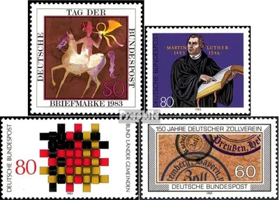 Produktbild von Briefmarken BRD (BR.Deutschland) 1983 Mi 1192,1193,1194,1195 (kompl.Ausgaben) gestempelt Tag der Briefmarke