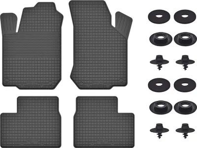 Produktbild von Gummimatten Mit Stoppern Für: Opel Corsa C (2000-2006) Schwarz Set
