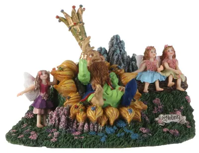 Productafbeelding van Kerstfiguur Efteling Oberon met elfjes Luville