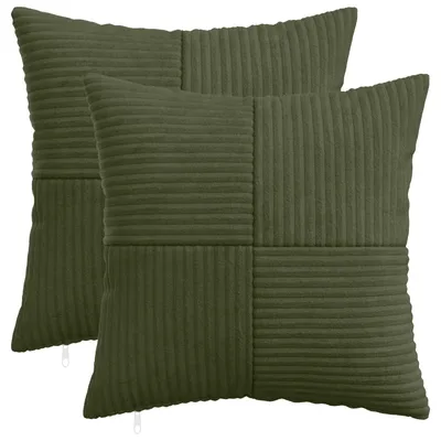 Obrázek produktu pro vidaXL Povlak na polštář, 2 kusy, ALMELO, zelená, 40 x 40 cm, materiál: kordura