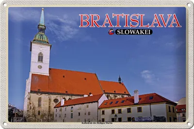 Produktbild von Blechschild Reise 30x20cm Bratislava Kathedrale Heiligen Martin