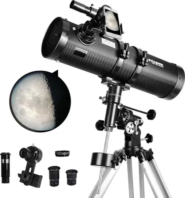 Produktbild von Teleskop 130EQ Newton-Reflektor mit Zubehör & stabilem Stativ