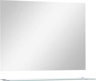 Obrázek produktu pro vidaXL Nástěnné zrcadlo s poličkou 80×60 cm z tvrzeného skla