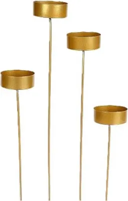 Image de HBx Natural Living Bougeoir doré ø4,5 cm