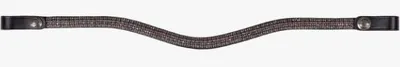 Produktbild von QHP Stirnband Fayen silber mit Strass wellenform HW 24, Größe:Pony