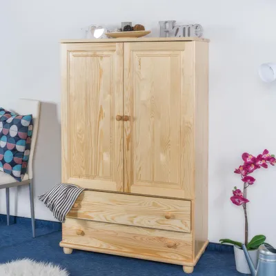 Produktbild von Kommode Kiefer massiv Vollholz natur Junco 156 – Abmessungen: 139,5 x 90 x 42 cm (H x B x T)