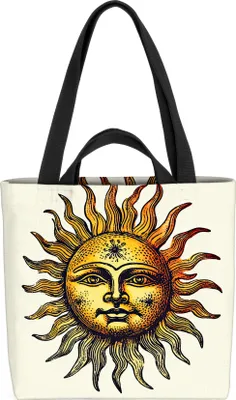 Produktbild von VOID Sonne Tarot Symbol Tasche 33x33x14cm,15l Einkaufs-Beutel Shopper Einkaufs-Tasche Bag