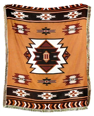 Produktbild von Bohemian Gewebte Decke mit Quasten - Ethnisches Geometrisches Muster 160 x 129,5 cm für Sofa und Camping
