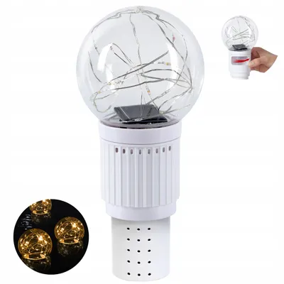 Immagine prodotto di Topool CT705W Lampada solare galleggiante con dosatore di cloro – Illuminazione LED per piscina
