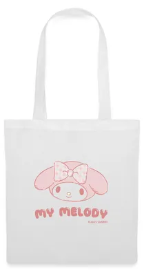 Produktbild von Spreadshirt My Melody Portrait Stoffbeutel, One size, Weiß