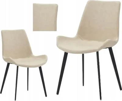 Produktbild von Ekspand | Esszimmerstuhl LR800 - Beigefarben - Hochwertige Ecoskinn - Modernes Design - Komfortabel