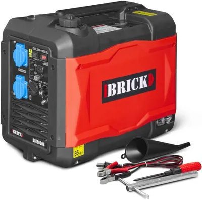 Imagen del producto de Generador inversor - 2900W - Funcionamiento con gasolina - Motor de 4 tiempos silencioso - Ideal para camping y como fuente de energía de emergencia