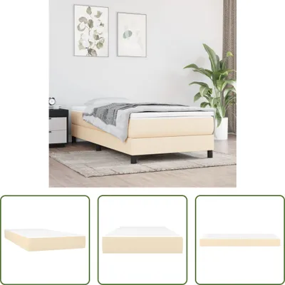 Produktbild von The Living Store Taschenfederkernmatratze Creme 120x190x20 cm Stoff