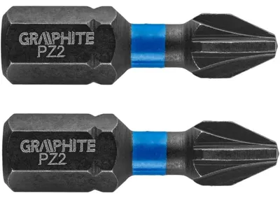 Immagine prodotto di GRAPHITE Punte ad impatto PZ2 x 25 mm, 2 pz.