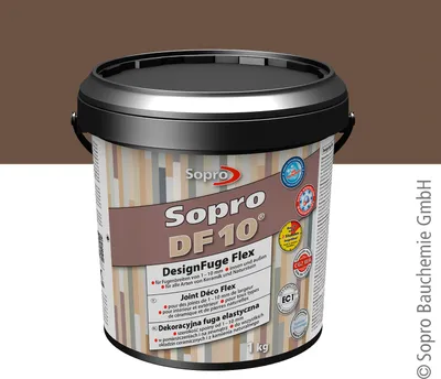 Produktbild von Sopro DesignFuge Flex DF 10 Balibraun 59 1kg Eimer