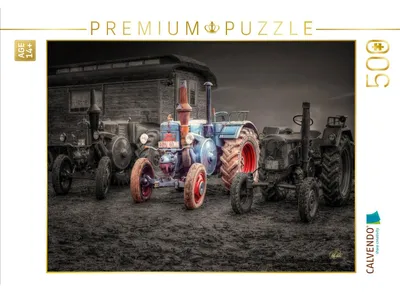 Produktbild von CALVENDO Puzzle Oldtimer Traktoren Lanz-Bulldog | 500 Teile Lege-Größe 48 × 36 cm Foto-Puzzle für Erwachsene