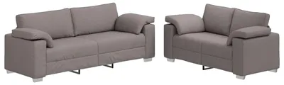 Obrázok produktu pre vidaXL Dvojmiestna pohovka, 2 ks, farba taupe, 219 x 80 x 82 cm, látka