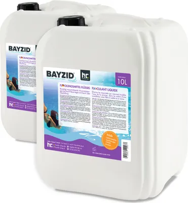 Produktbild von 2x10 L BAYZID® flüssig Flockungsmittel gegen Trübungen für sauberes Poolwasser