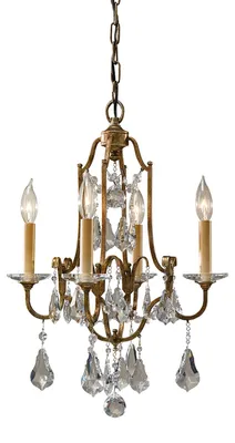 Zdjęcie produktu dla Żyrandol Valentina oksydowany brąz 4xE14x60W kryształ wym:207,6x41x41cm IP20 Feiss