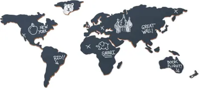 Immagine prodotto di Mappa del mondo su lavagna Luckies
