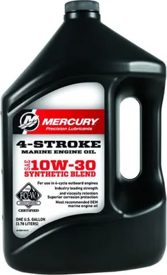 Obrázok produktu pre Mercury FourStroke Outboard Engine Oil Synthetic Blend 10W30 4 L Lodný motorový olej 4 takt