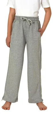 Produktbild von Kinder Unisex Rehahose mit seitlichen Reißverschluß Jogginghose für Reha, Physio, Gipsbein ; grau , 152