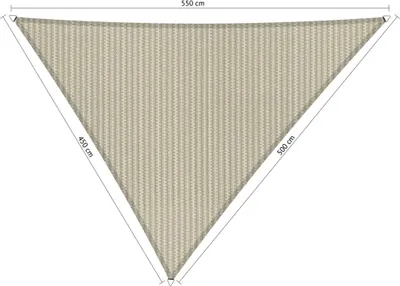 Immagine prodotto di SHADOW COMFORT 4,5 x 5 x 5,5 m Tenda da sole triangolare Sahara Sand Lato irregolare