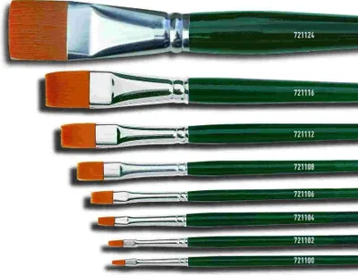 Produktbild von Kreul Pinsel Basic feines Nylon flach Gr. 20