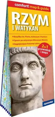 Zdjęcie produktu dla Rzym i Watykan; laminowany map&guide (2w1: przewodnik i mapa)