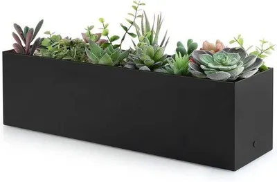 Zdjęcie produktu dla Garnek ze stali nierdzewnej o średnicy 43 cm z systemem odprowadzania wody i zbiornikiem na wodę, kolor czarny matowy