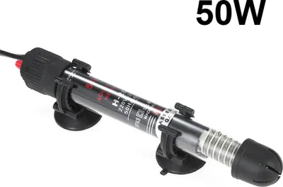 Produktbild von Heizstab Aquarium 50W, Unterwasser-Aquarium-Heizungs-Wasserdichter Thermostat für Aquarium, Eintauchbarer Erhitzer Heitzungstab für Aquarium Fischglas Temperatur Einstellung