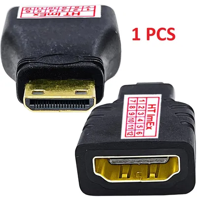 Produktbild von Mini HDMI Adapter HDMI Kabel Adapter Stecker HDMI Buchse auf Mini HDMI Stecker