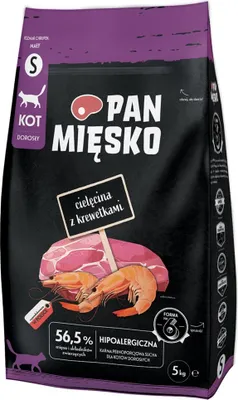 Immagine prodotto di Pan Mięsko cibo secco per gatti Vitello con gamberi