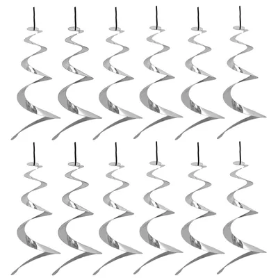 Produktbild von 12er Set Windspirale Vogelschutz Reflektierend Spirale Taubenschutz Windspiel Balkon