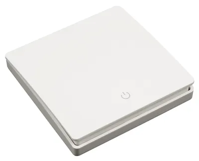 Produktbild von Funk-Wandtaster McPower "Kinetic", 1-fach, Funktion ohne Batterie, max. 200m