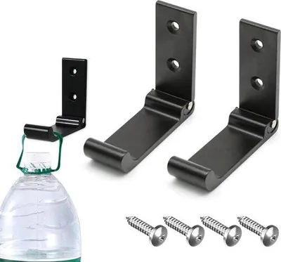 Produktbild von Klapphaken 2 Stück schwarz Aluminiumlegierung