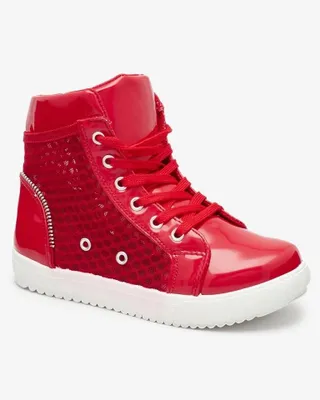 Produktbild von Rote High-Top-Sneakers für Mädchen Borris- Footwear, Größe 30