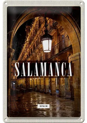Produktbild von Blechschild Reise 20x30cm Salamanca Spain Architektur Retro