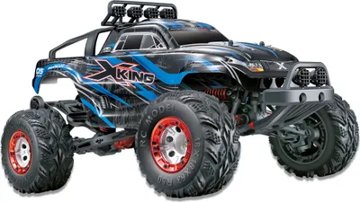 Produktbild von Amewi X-King - Monstertruck - Elektromotor - 1:12 - Betriebsbereit (RTR) - Schwarz - Blau - Kunststoff