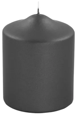 Produktbild von FINK Stumpenkerze Candle - schwarz - H. 10cm x B. 8cm x D. 8cm